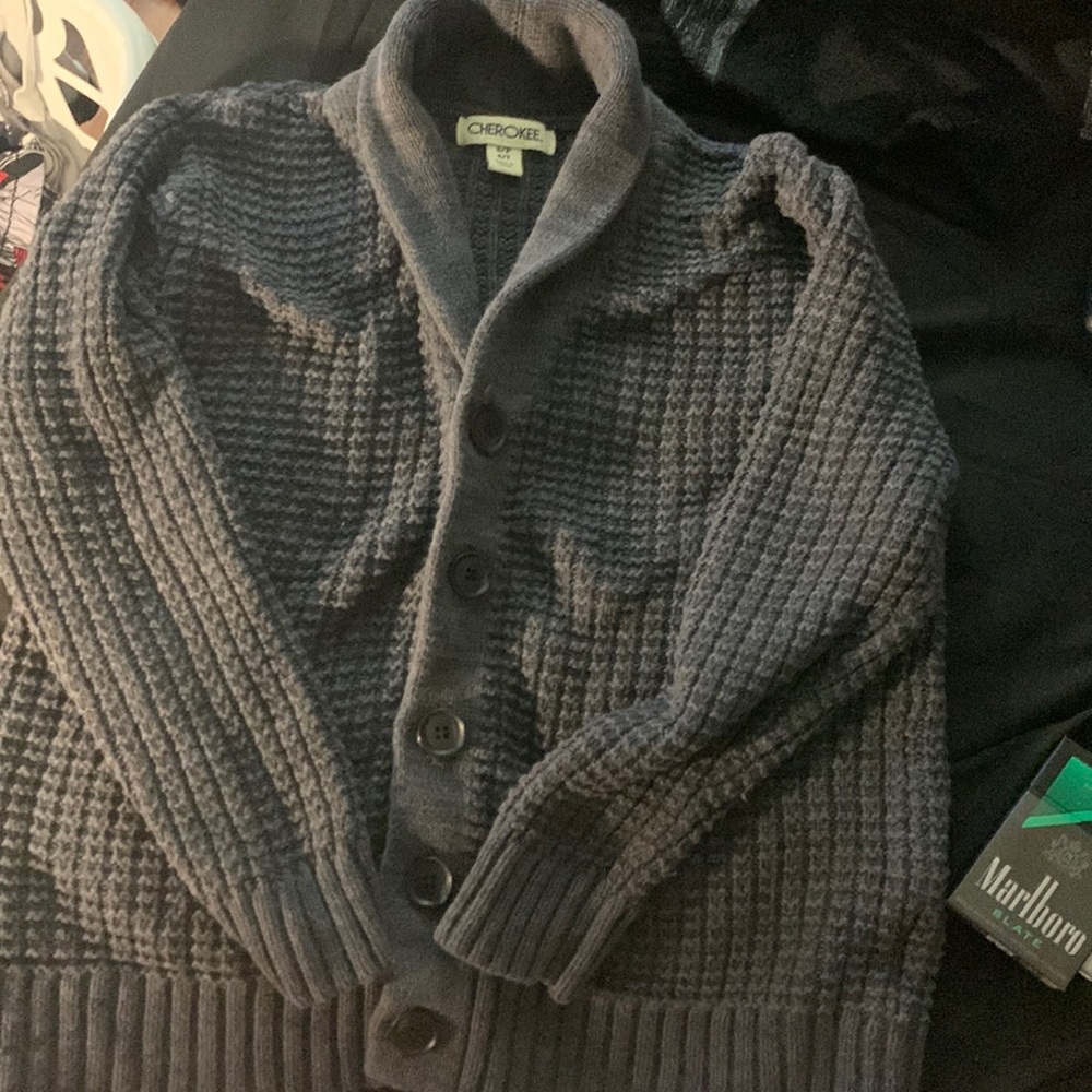 Gray Button up cardigan